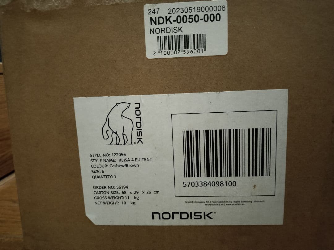 新品ノルディスク レイサ4 NORDISK Reisa 4PU 18.15万円