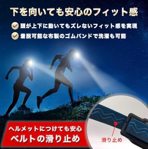 ヘッドライト LED 充電式 ネックライト 17時間点灯 ケース付き 超広角 A