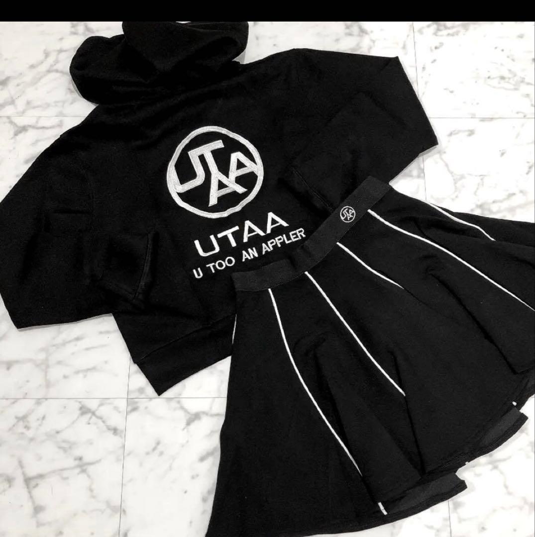 超美品　ゴルフ UTAA ユタ レディース セットアップ＋ソックス3点 ブラック