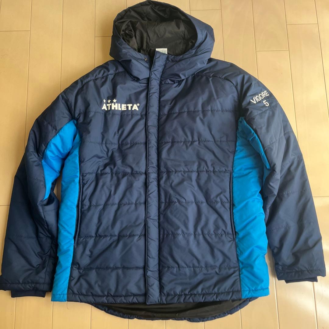 ATHLETA アスレタ 中綿 ウォーム ジャケット 上下 ネイビー/ブルー M