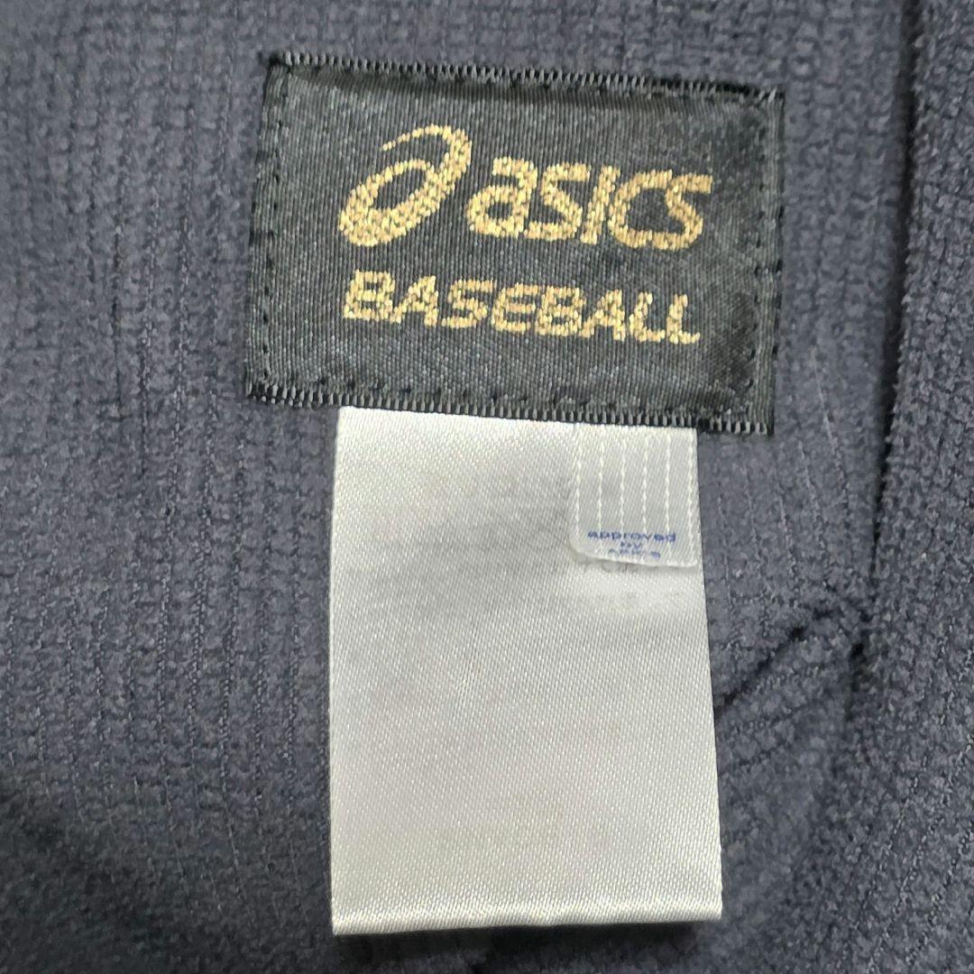 美品 アシックス ゴールドステージ 野球 上下セット M ネイビー 防風・防寒