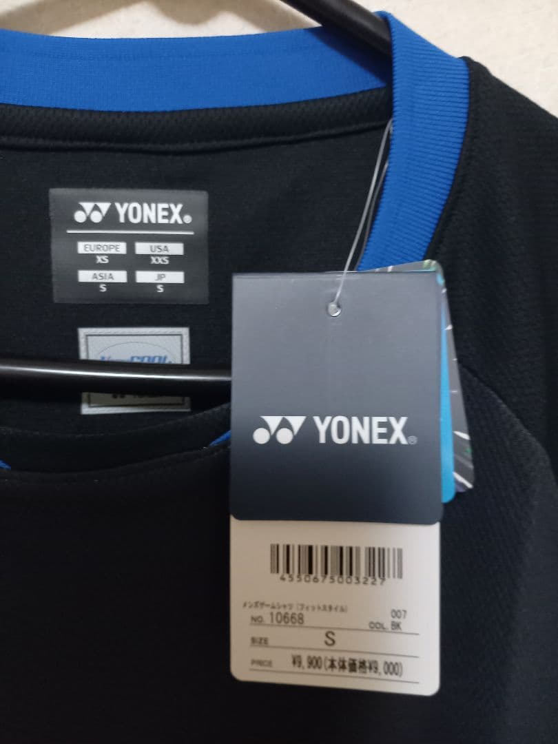 YONEX メンズゲームシャツ（フィットスタイル） Sサイズ 黒
