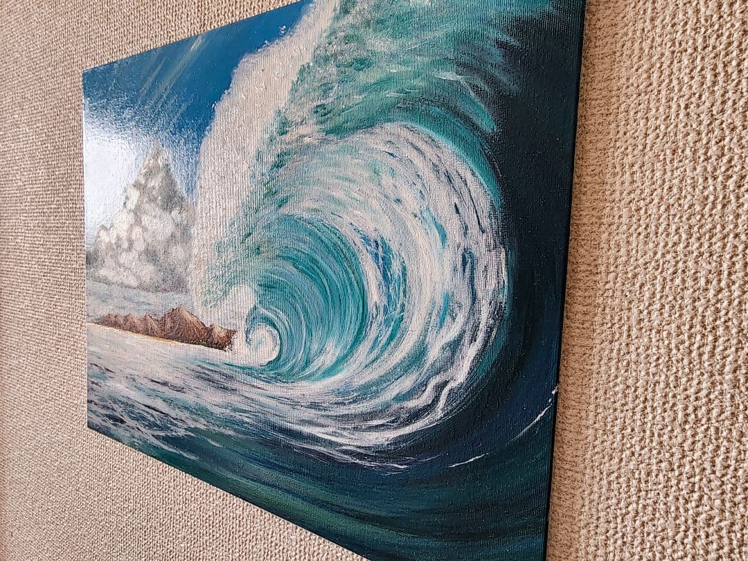 油絵　絵画　海の絵　肉筆