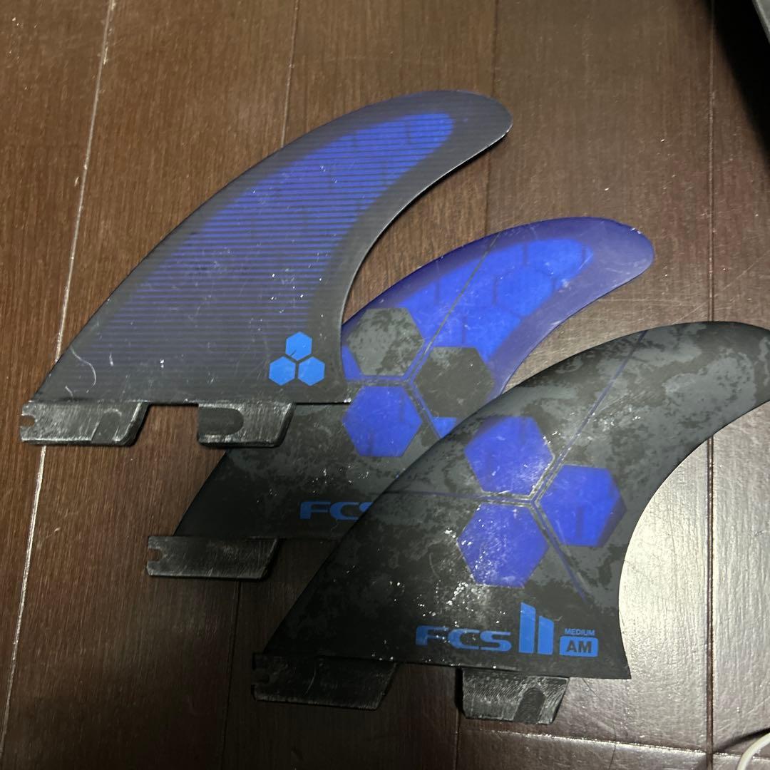 FCS AM SHAPER SERIES サーフボードフィン 3枚セット