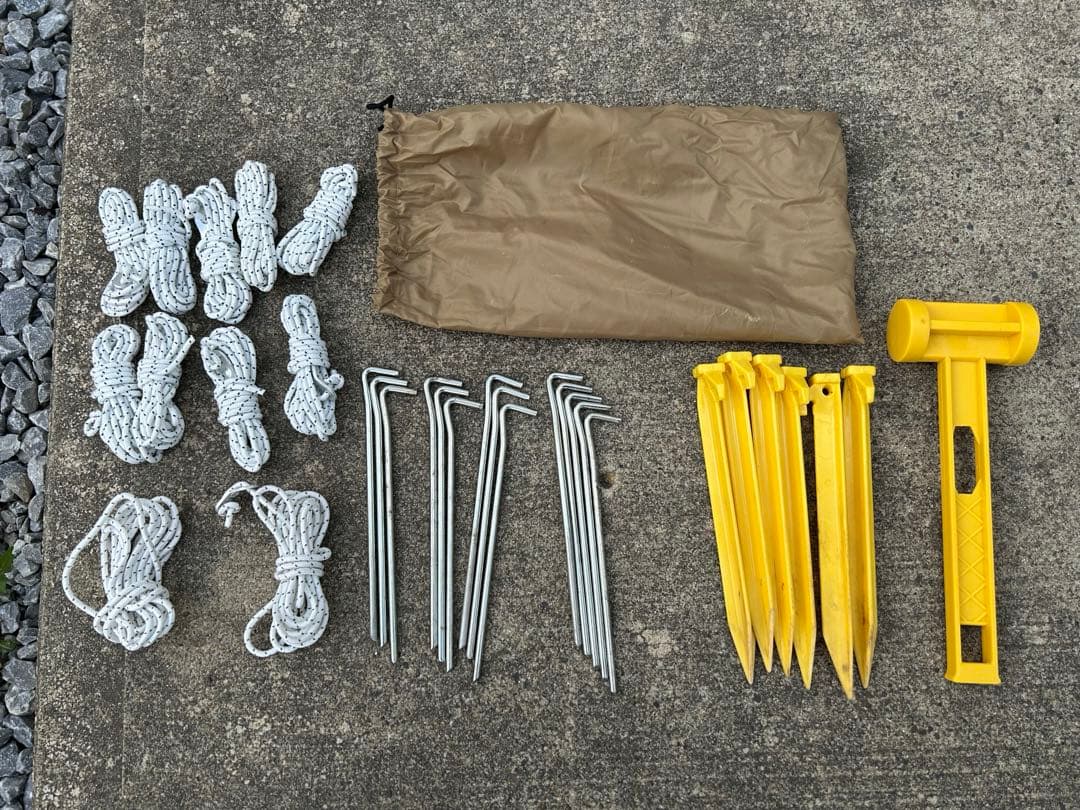 【美品】 Coleman コールマン 3ポールスクリーンタープ テント