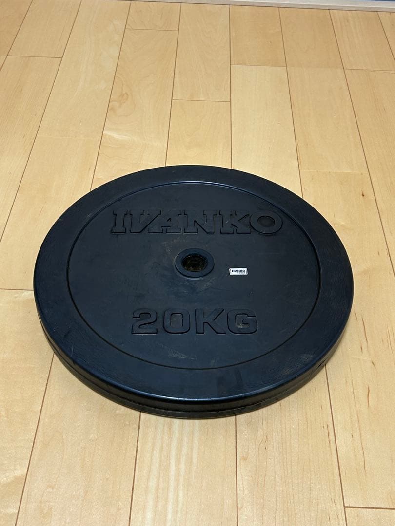 IVANKO（イヴァンコ） ラバーダンベルプレート 20kg×1枚①