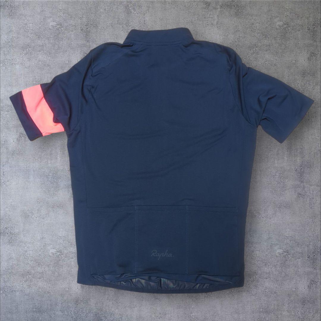 Rapha クラシックフライウェイトジャージ Mサイズ ダークネイビー/ピンク