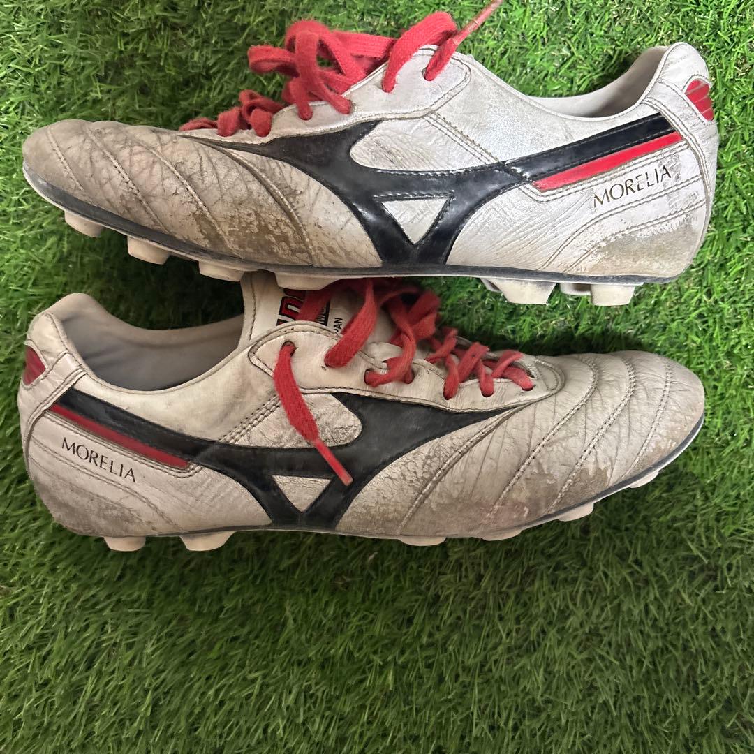 Mizuno サッカーシューズ モード ホワイト/ブラックレッド 26.5センチ