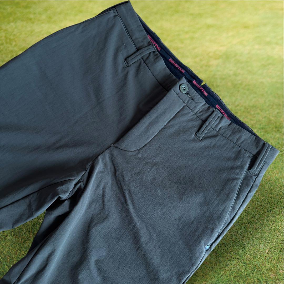 極美品　裏起毛　蓄熱　ブリーフィング　パンツ　黒　カーキ　S〜M相当　秋冬