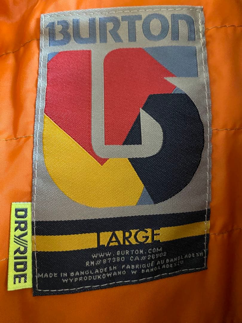 BURTON スノーボード上下 （チェック柄、ジーンズ柄）、サイズは、L、XL