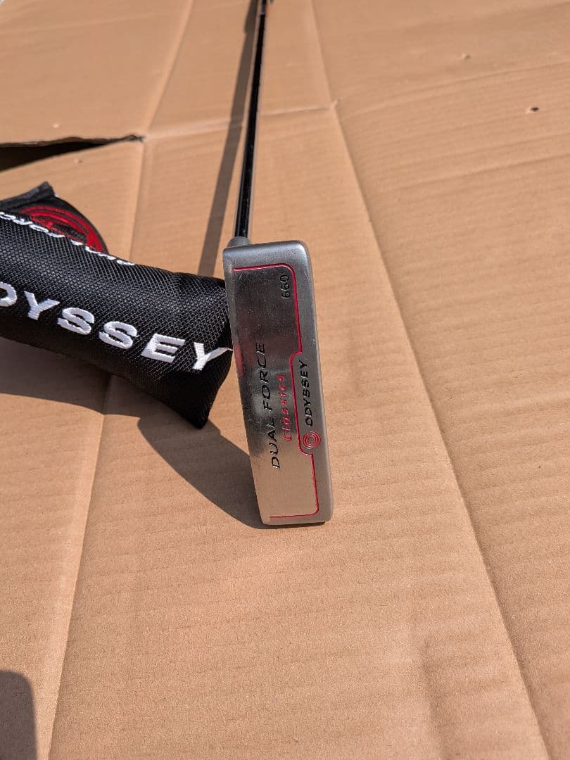 ODYSSEY DUAL FORCE CLASSICS パター ヘッドカバー付き