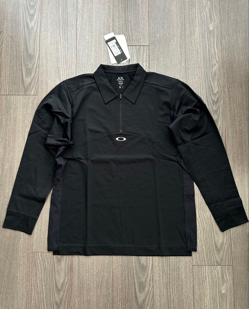 新品 OAKLEY オークリー 長袖ハーフジッププルオーバー UPF50速乾 L