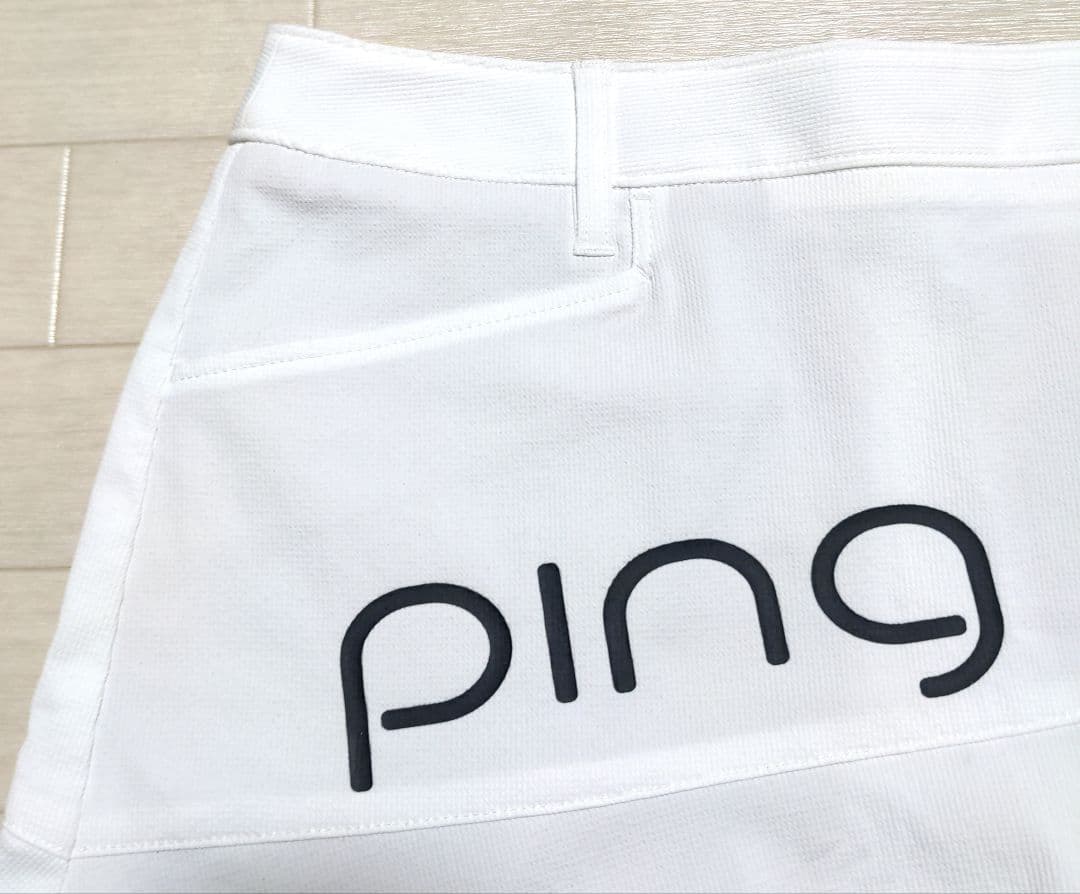 再再再値下げ新品　PINGピン　スカートLL　白　春夏 定価12100円