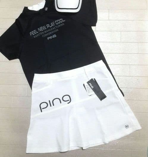 再再再値下げ新品　PINGピン　スカートLL　白　春夏 定価12100円