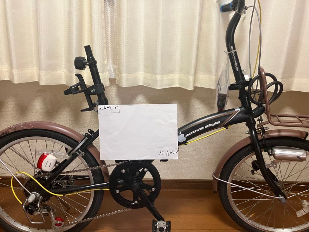 個人、折りたたみ自転車「active style.apple」spdペダル専用車