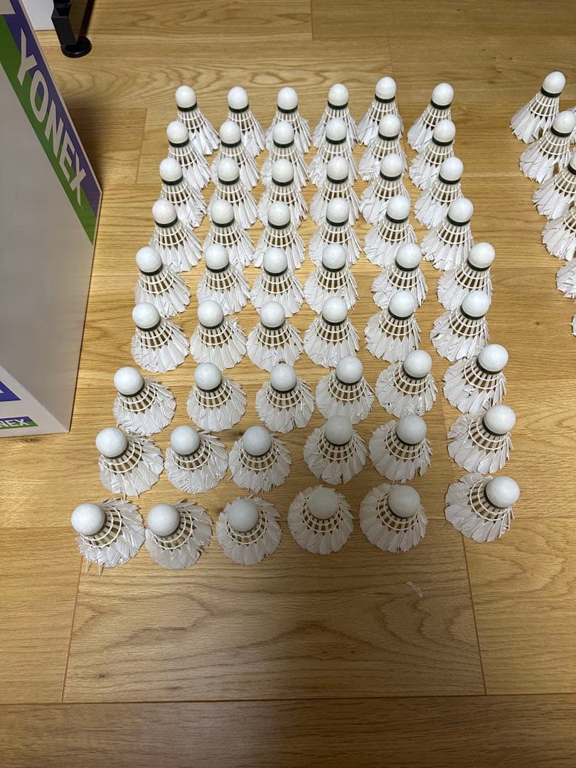 【美品中古】エアロセンサ600 バドミントンシャトル 114球