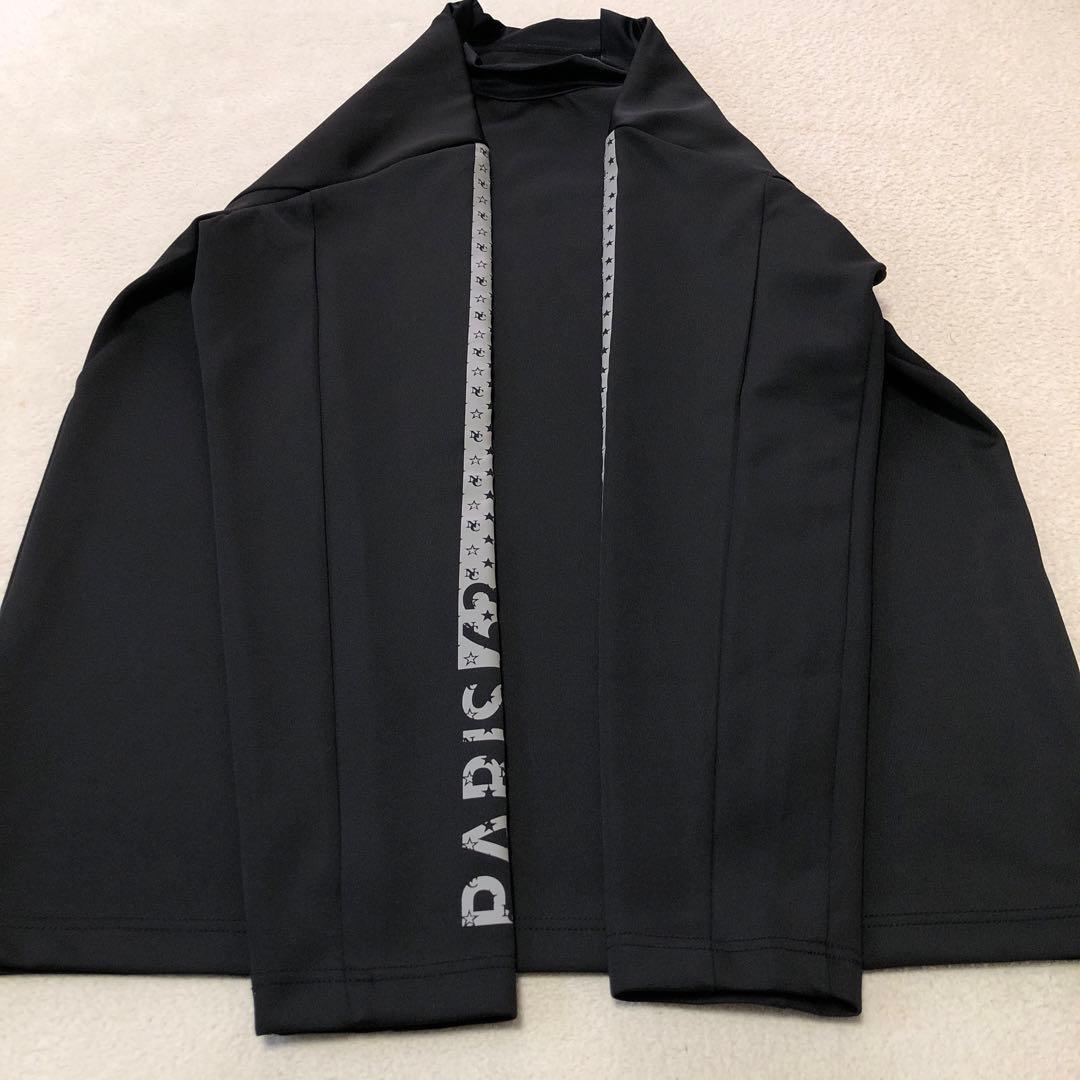 美品　NO COMMENT PARIS 長袖シャツ 黒 長袖モックネック