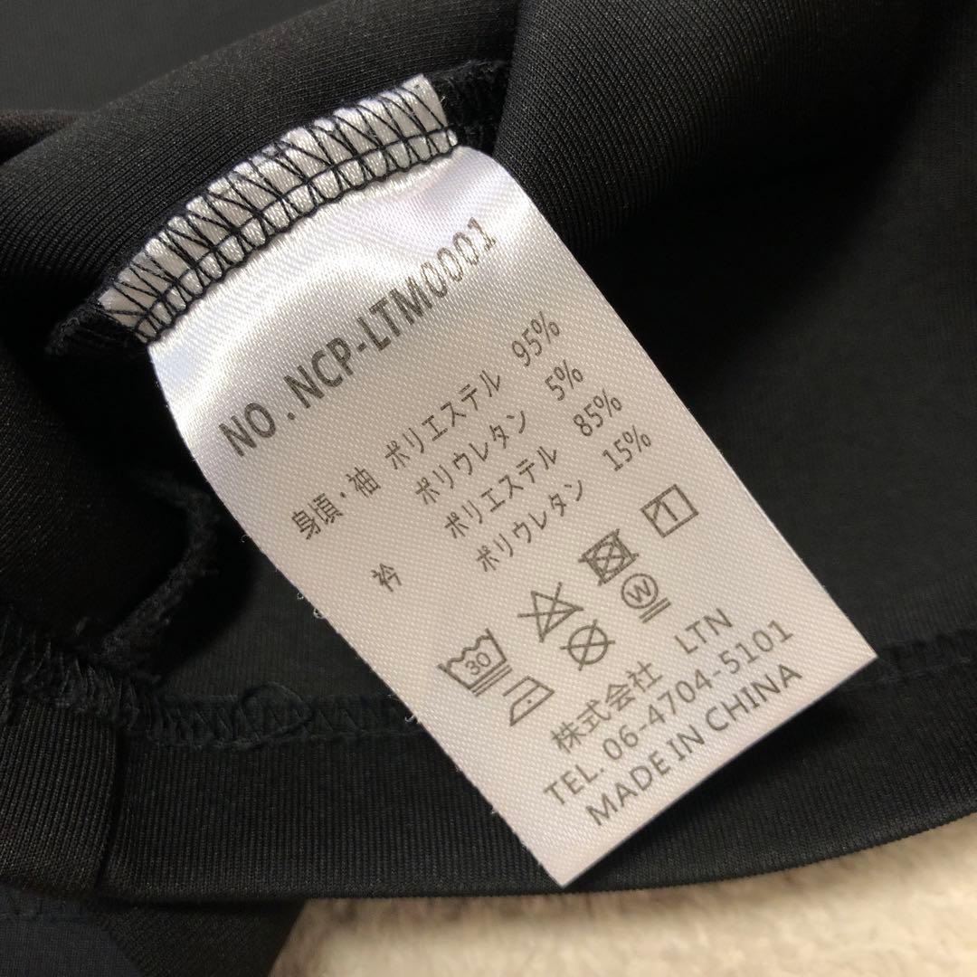 美品　NO COMMENT PARIS 長袖シャツ 黒 長袖モックネック