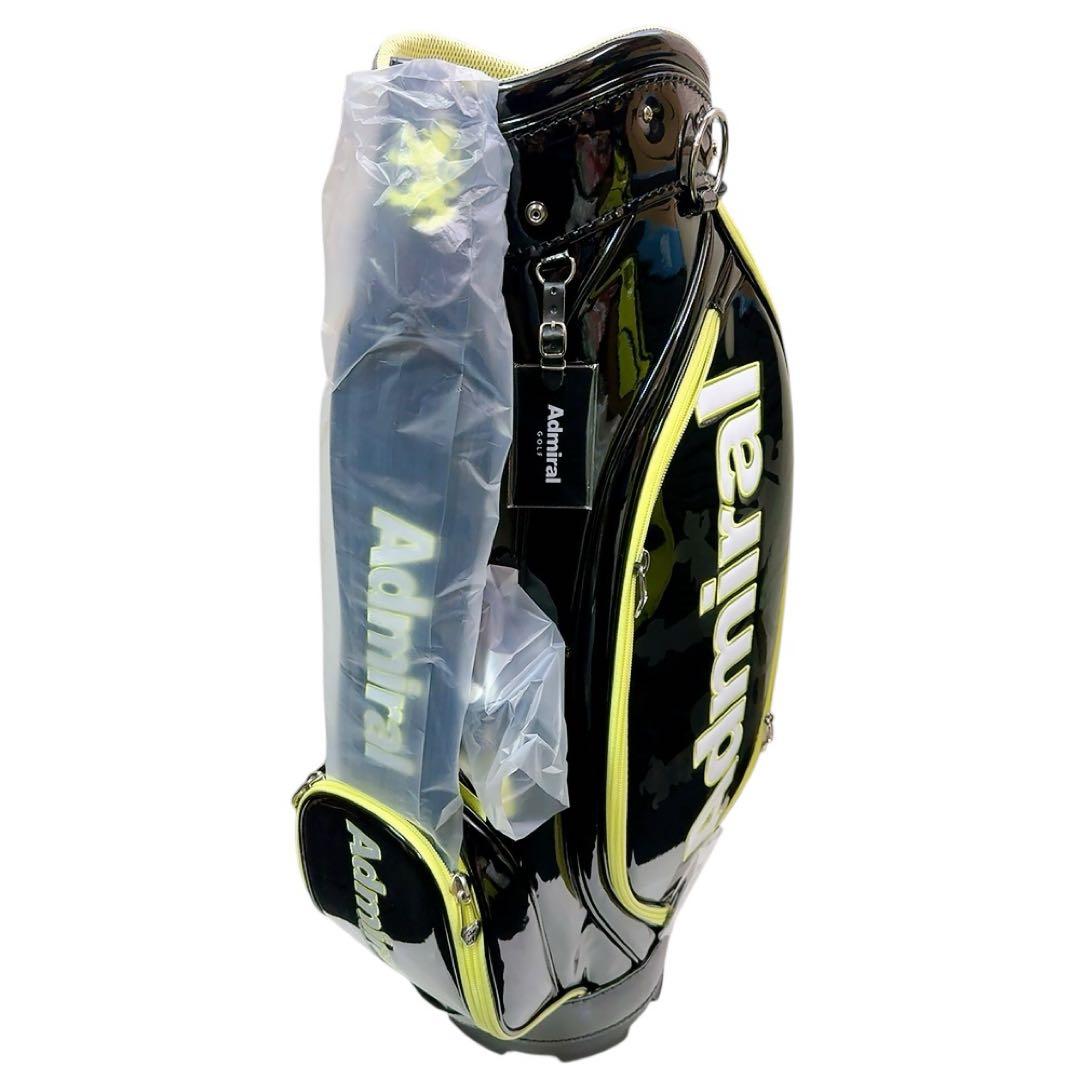 最高級 アドミラル 総エナメル キャディバッグ 黒 新品 admiral 9型