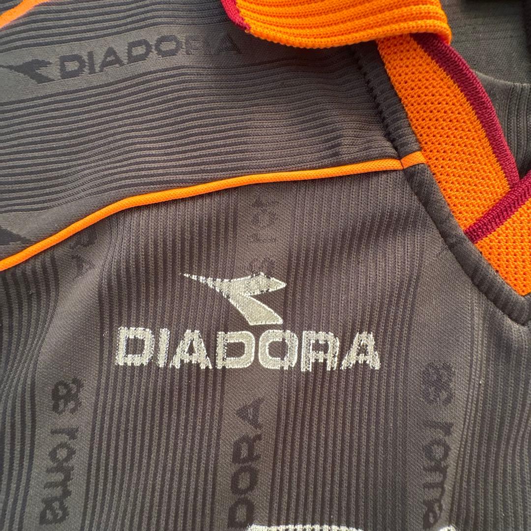 希少 中田英寿 背番号8 ローマ 3rdユニフォーム 1998 Diadora