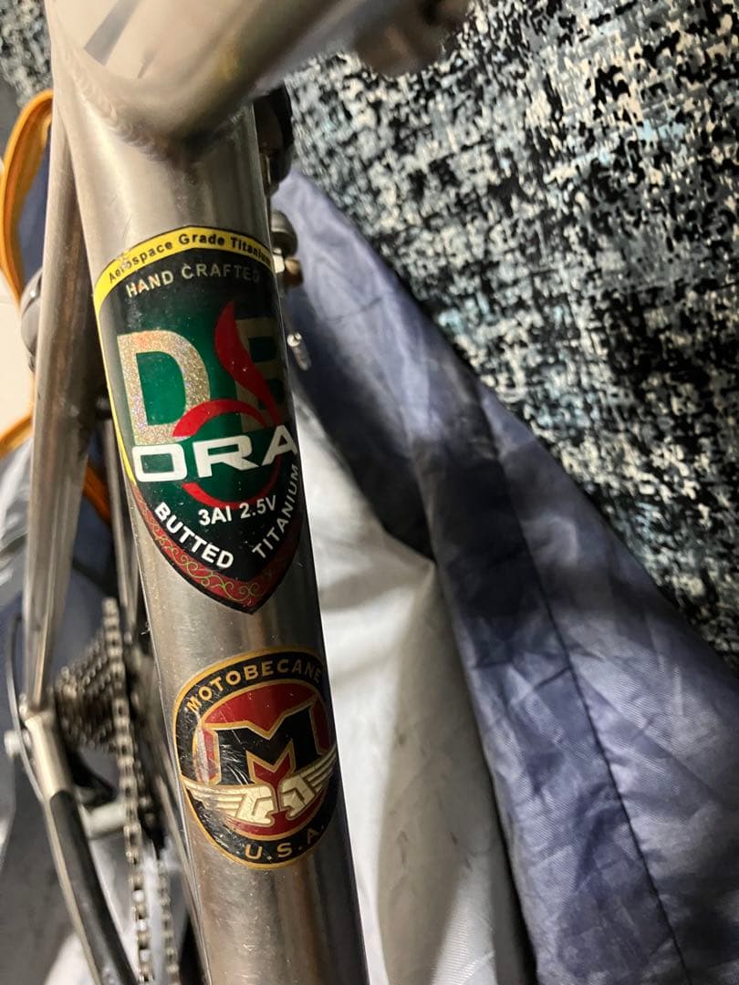 トマト缶さん専用・直接引取　　Motobecane チタンフレーム　他パーツどり