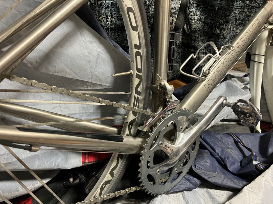トマト缶さん専用・直接引取　　Motobecane チタンフレーム　他パーツどり