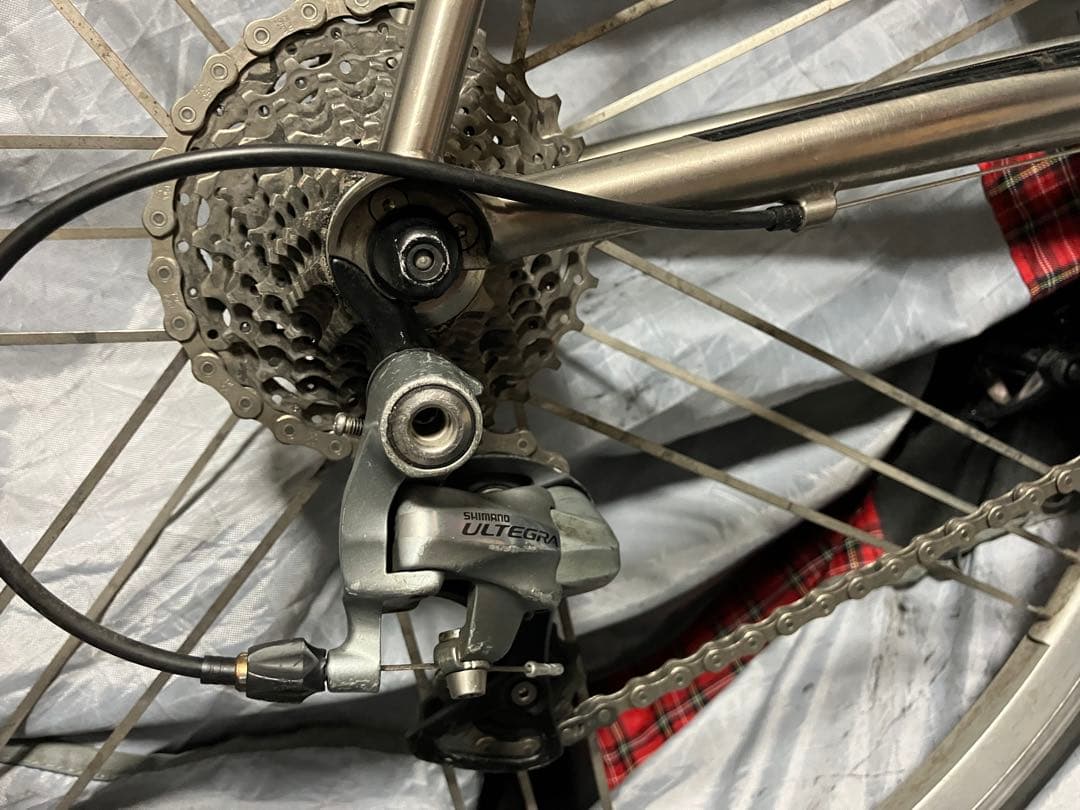 トマト缶さん専用・直接引取　　Motobecane チタンフレーム　他パーツどり
