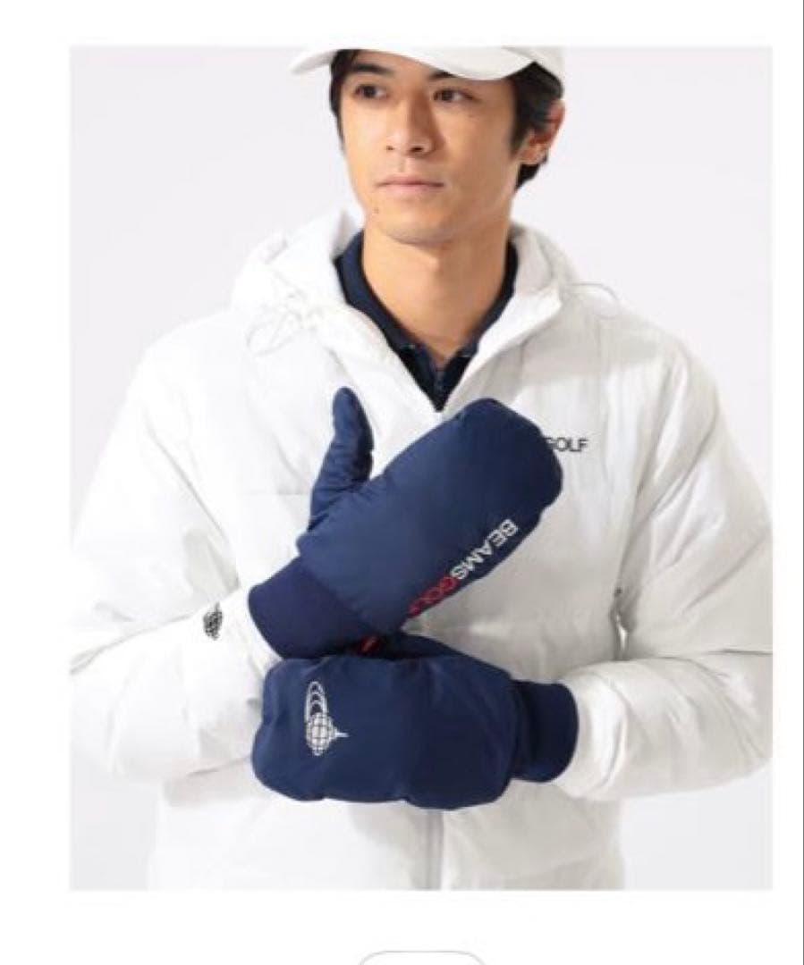BEAMS GOLF ミトングローブ ネイビー Mサイズ
