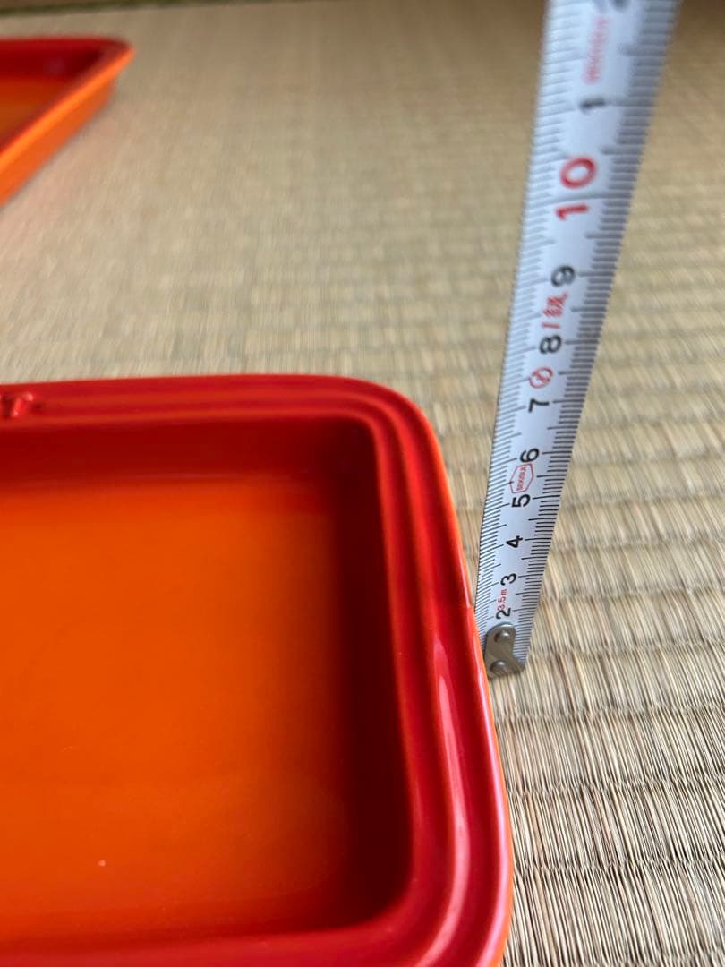 ル・クルーゼ　お皿　2枚セット　オレンジ