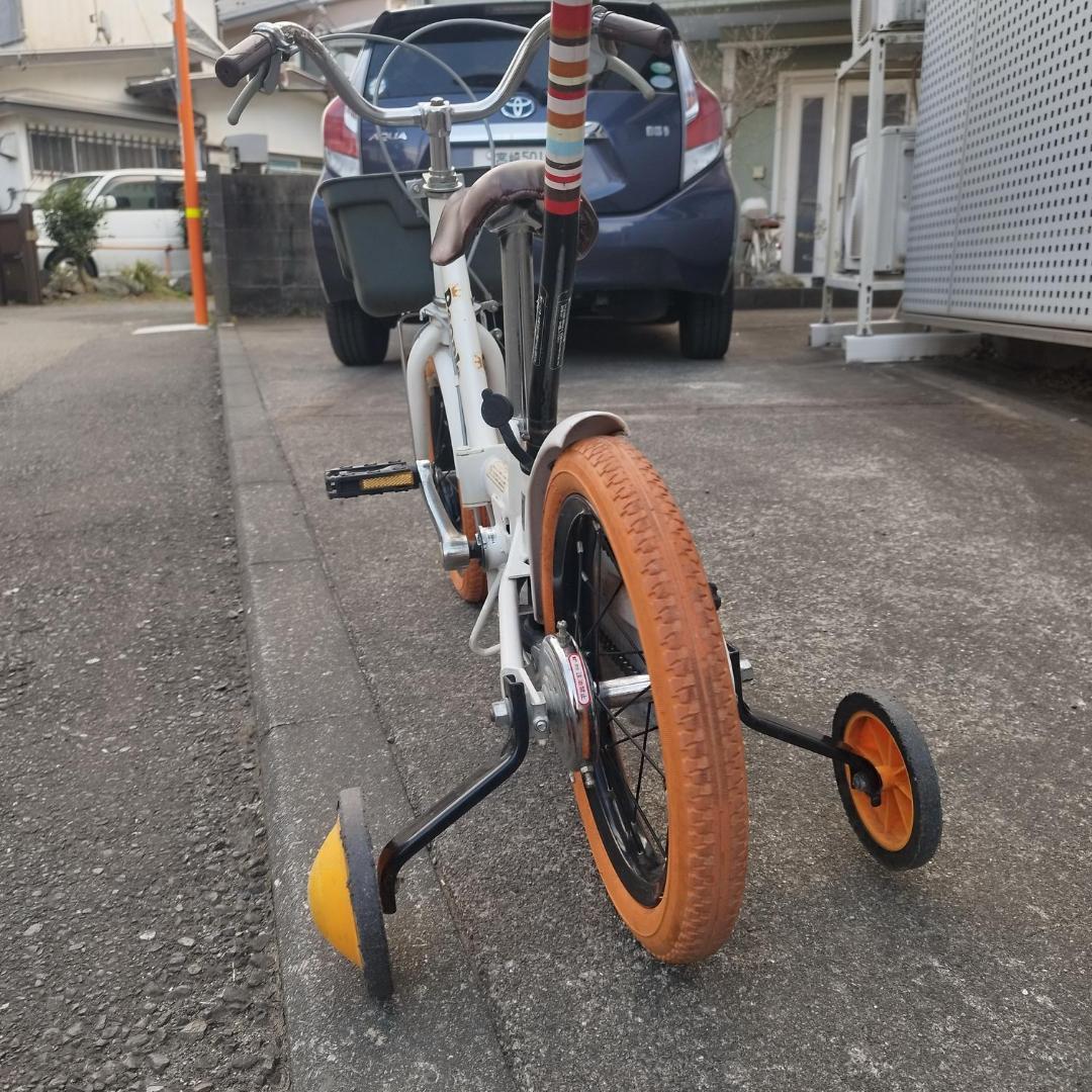 People ピープル いきなり自転車 14型 折りたたみ かじとり式 押し手棒
