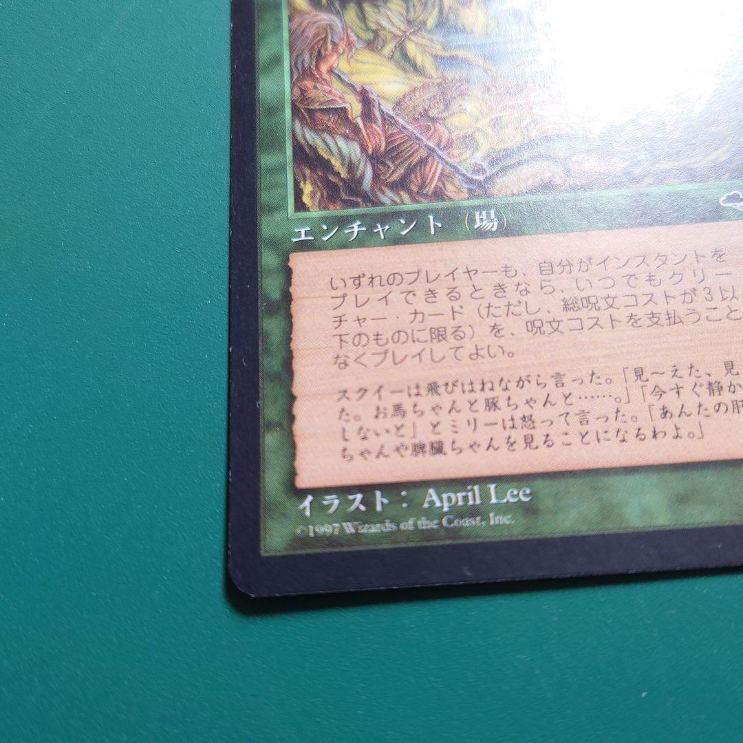 【送料無料】魔の魅惑 MTG 日本語 緑 エンチャント テンペスト プレイ用