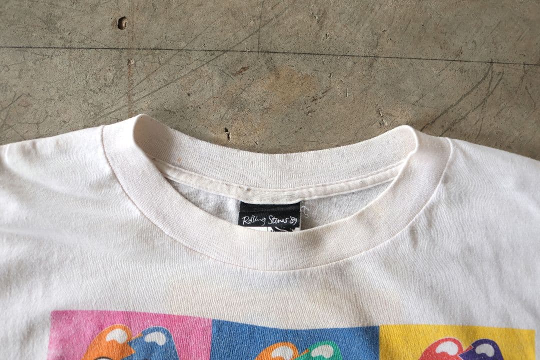 80'S ザ ローリングストーンズ 東京公演 バンドTシャツ 白L 90'S