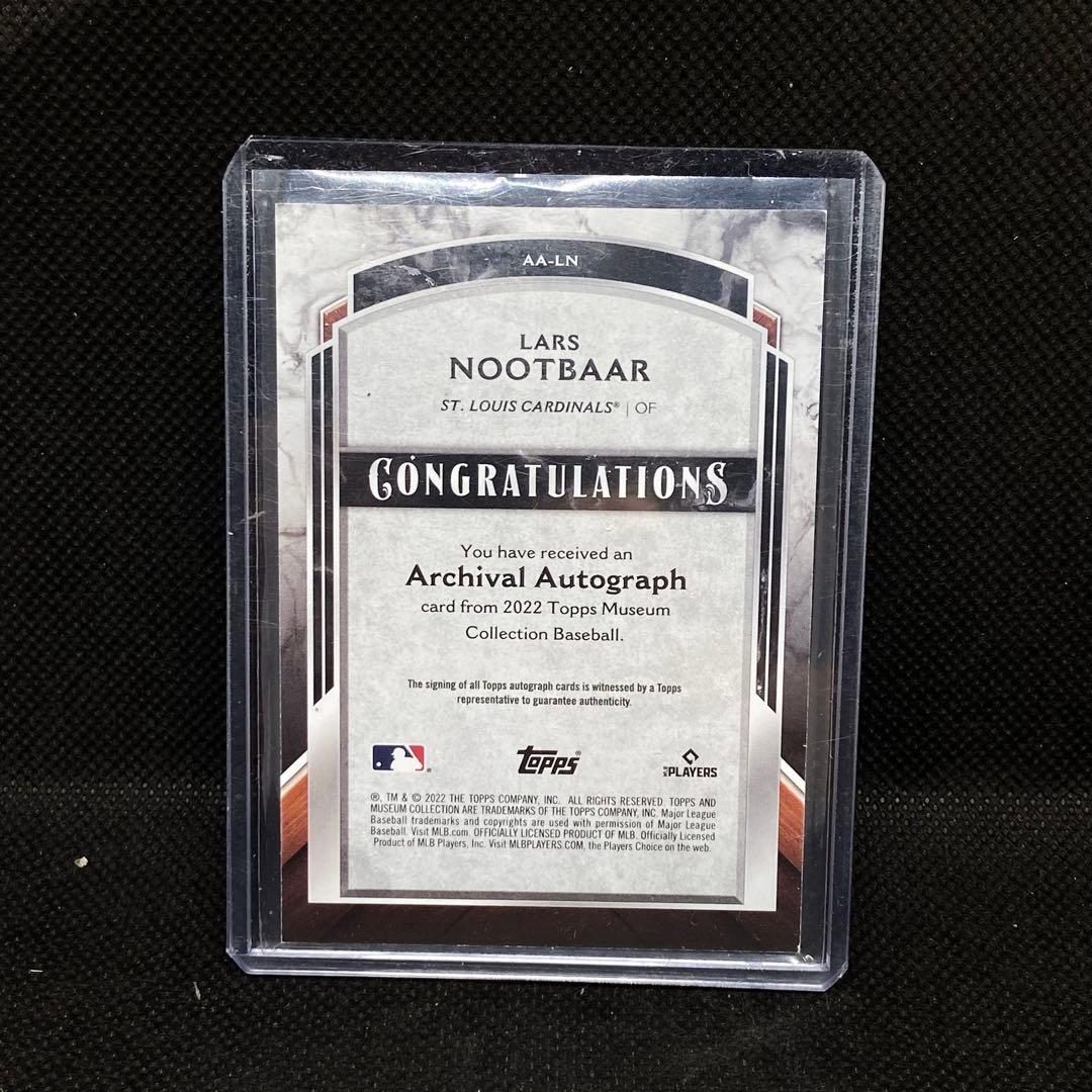 ヌートバー Topps Museum Collection 直筆サイン カード