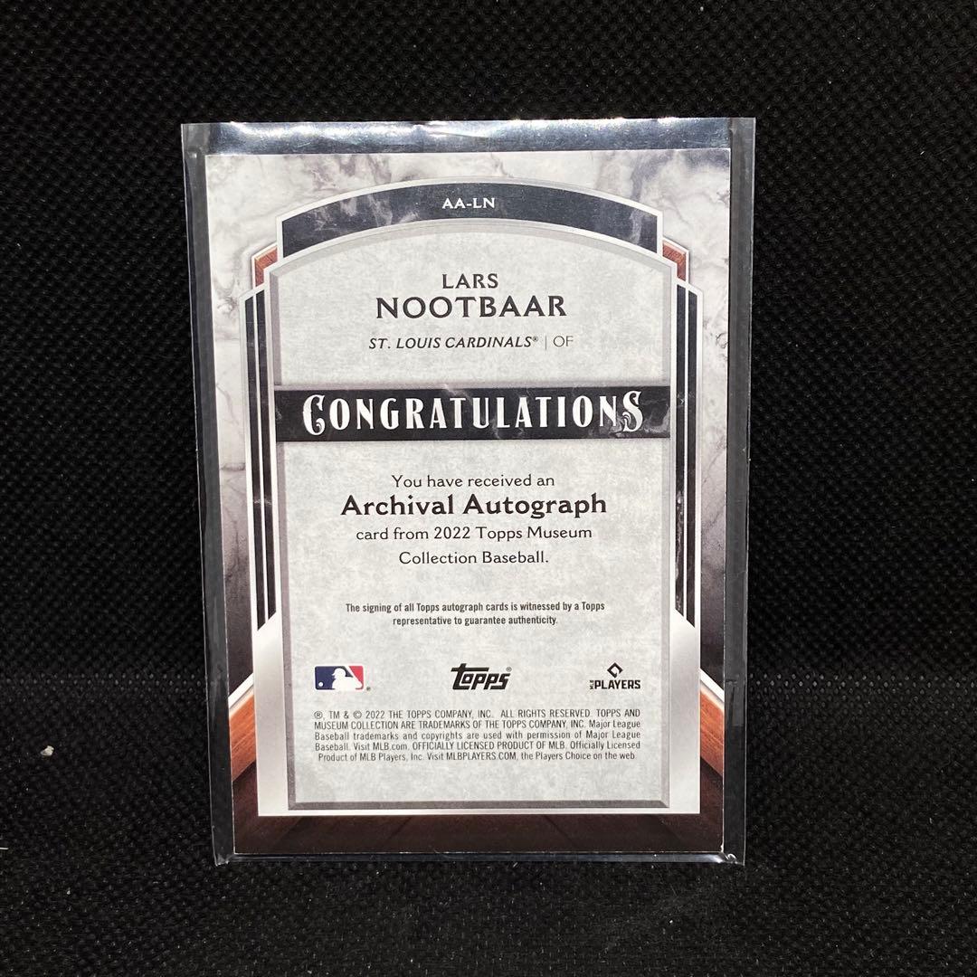 ヌートバー Topps Museum Collection 直筆サイン カード