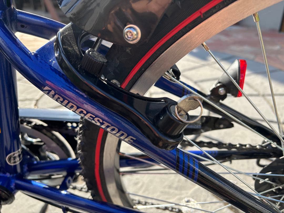 BRIDGESTONE24インチ　キッズサイクル青黒　 直接受け渡し