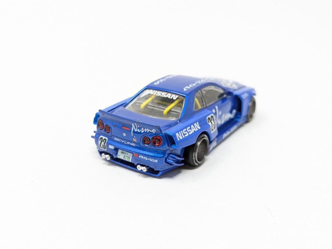 MINI GT 街道ハウス SKYLINE GT-R R34 ミニカー 1/64