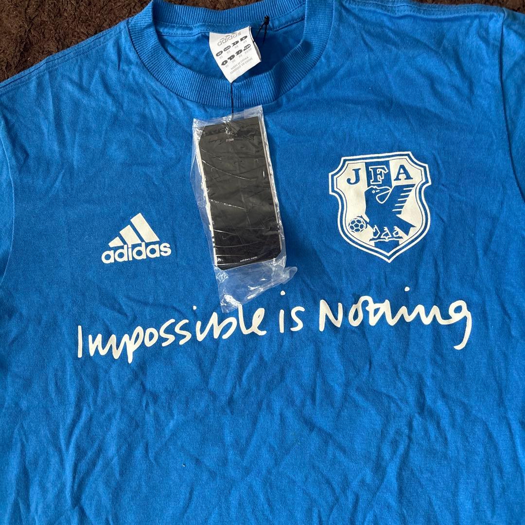 新品限定！アディダスサッカー日本代表メッセージ応援TシャツXS/2010JFA