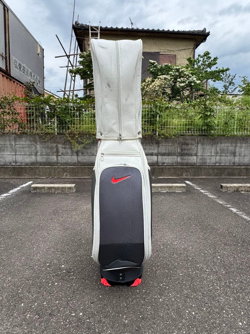 Nike ナイキ ゴルフキャディバッグ ホワイト/グレー/レッド