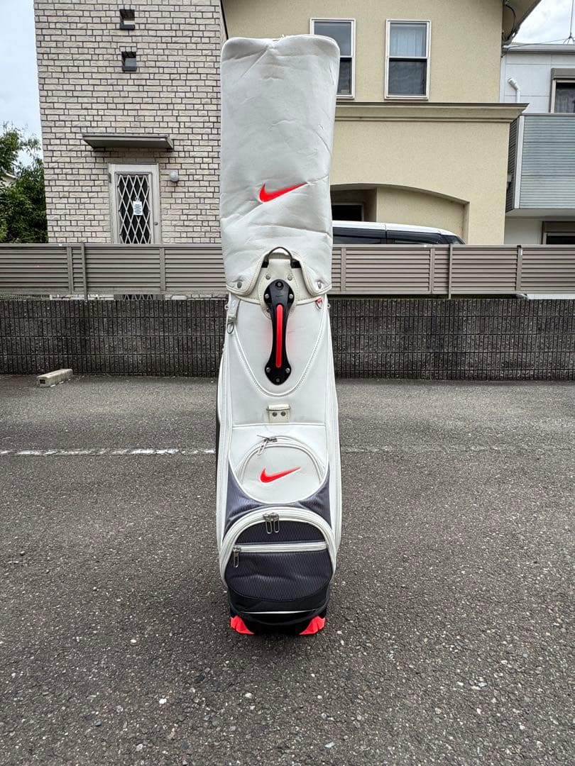 Nike ナイキ ゴルフキャディバッグ ホワイト/グレー/レッド