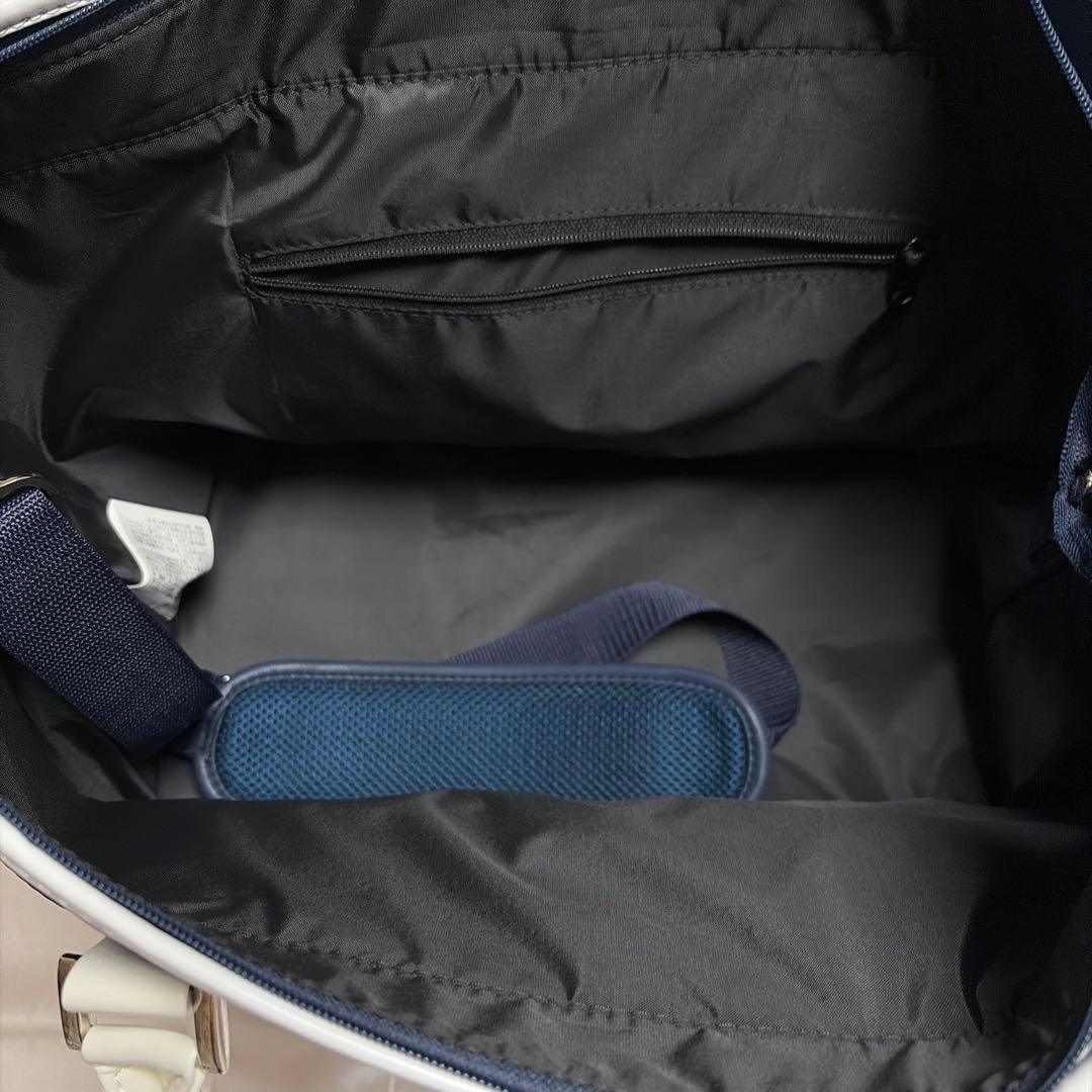 ティゴラ　2段　トート型ボストンバッグメンズ　ネイビー ゴルフバッグ 収納力抜群