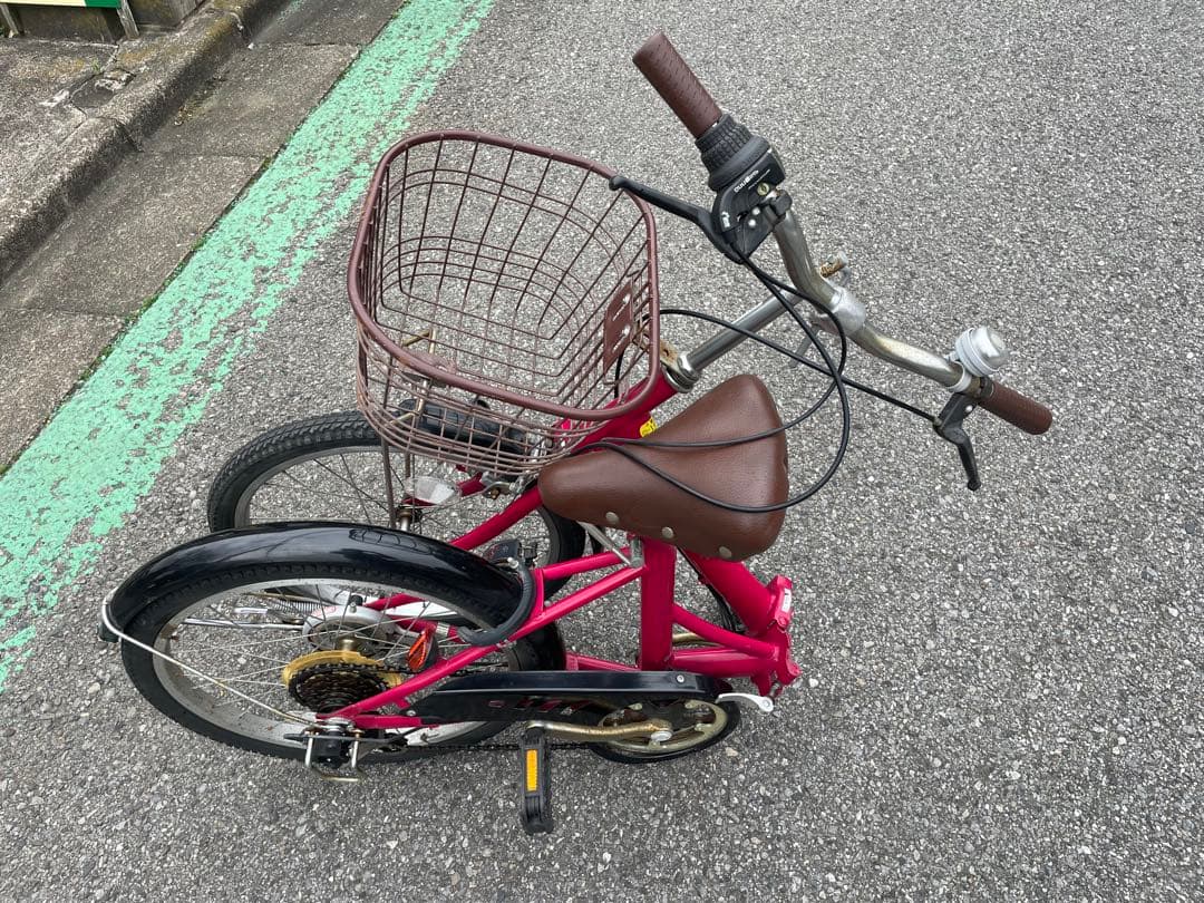 折りたたみ自転車 6段変速付き 走る曲がる止まる問題無し
