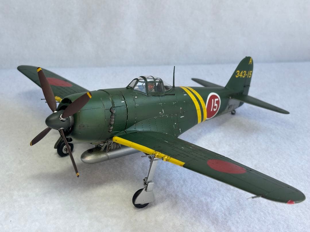 １／48日本海軍航空隊紫電改戦闘機完成品