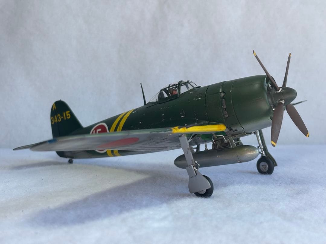 １／48日本海軍航空隊紫電改戦闘機完成品