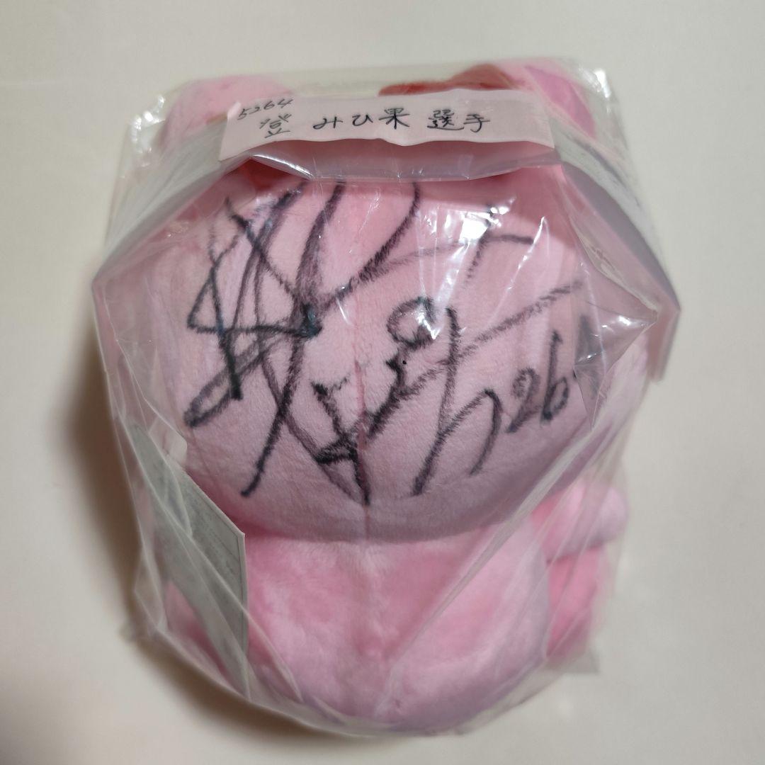 【非売品】5188武井莉里佳、5264登みひ果　直筆サイン入りぬいぐるみ