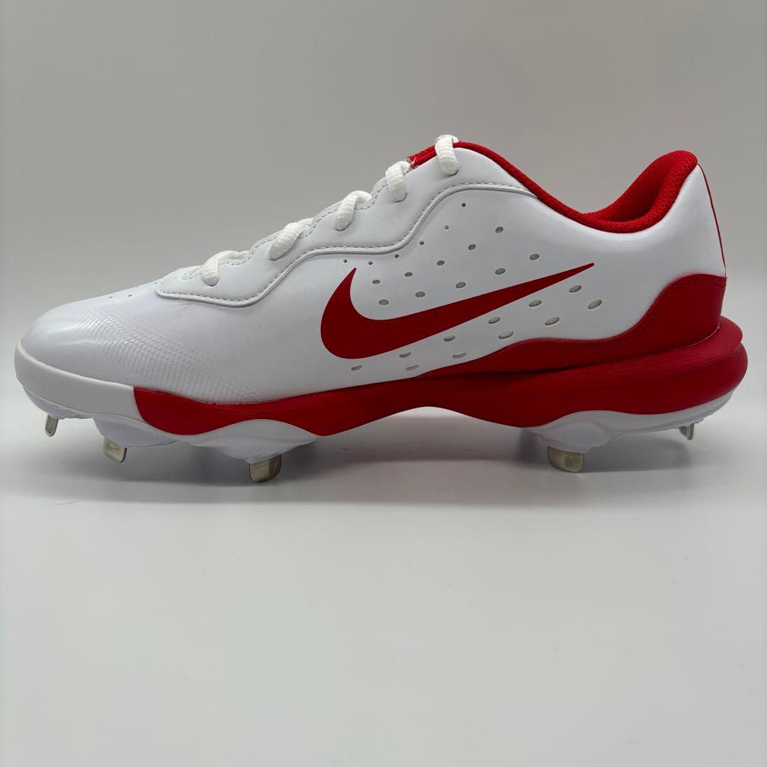 NIKE 野球 スパイク 金具 ホワイト レッド 白 27㎝ ローカット 軽量