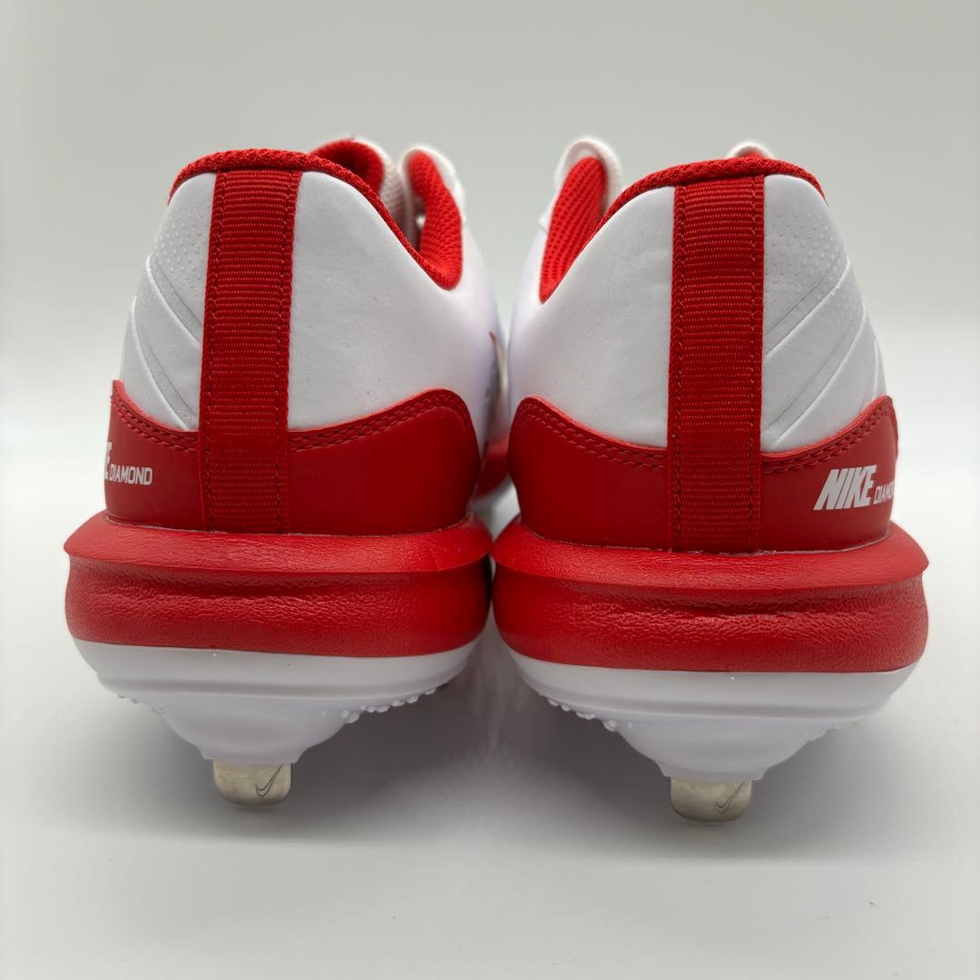 NIKE 野球 スパイク 金具 ホワイト レッド 白 27㎝ ローカット 軽量