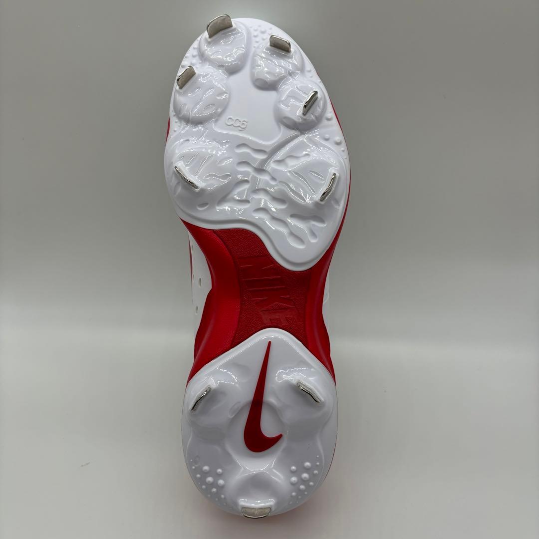 NIKE 野球 スパイク 金具 ホワイト レッド 白 27㎝ ローカット 軽量