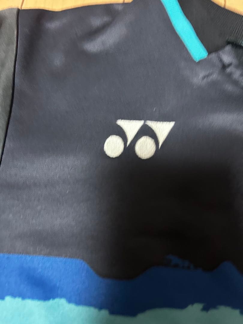 YONEX バドミントンシャツ Lサイズ 黒/青　ユニフォーム