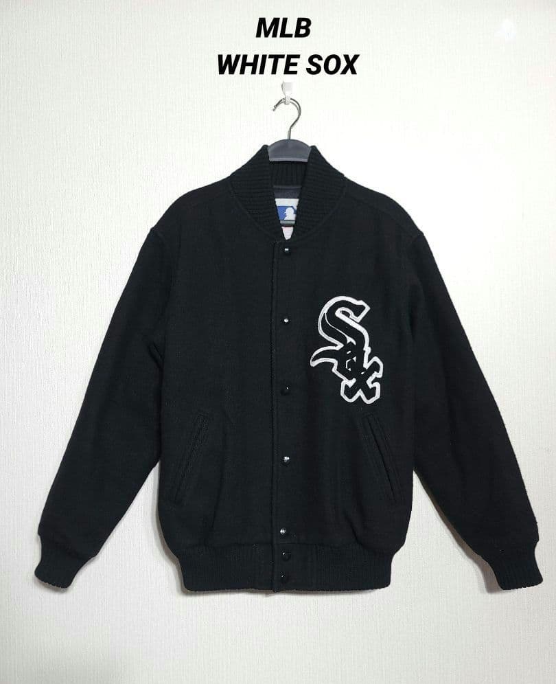 MLB WHITE SOX JACKET ウール　スタジャンホワイトソックス　黒