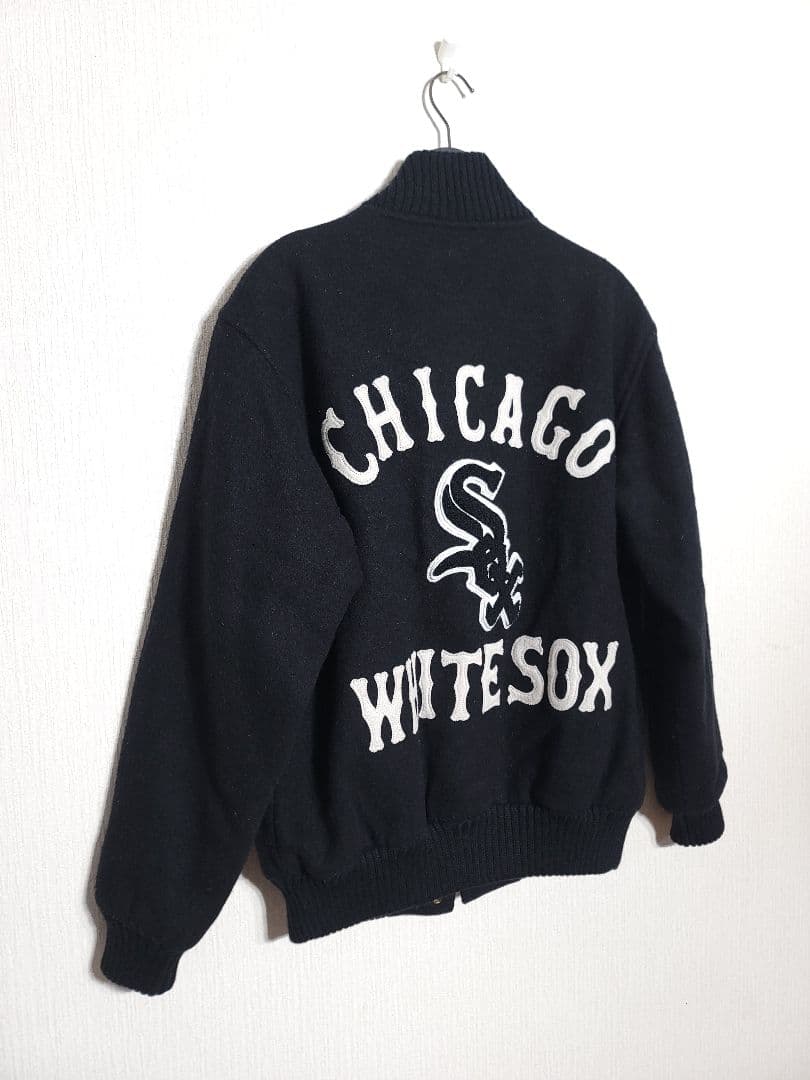 MLB WHITE SOX JACKET ウール　スタジャンホワイトソックス　黒